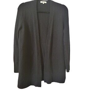 Madewell Cozy Walker Cardigan Sweater XS Oversized Merino Wool/ Alpaca Black